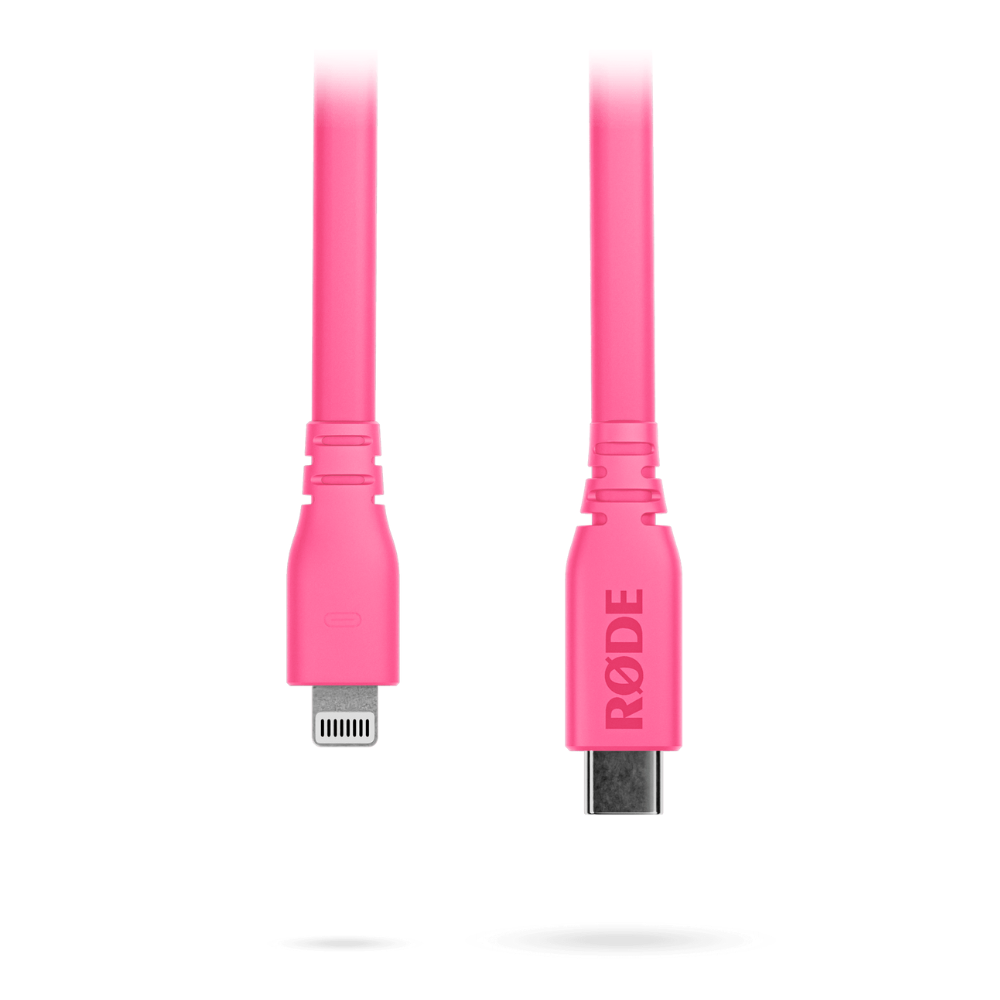 Rode Microphones SC19-P High-quality, 1.5m-long USB-C to Lightning cable - Pink