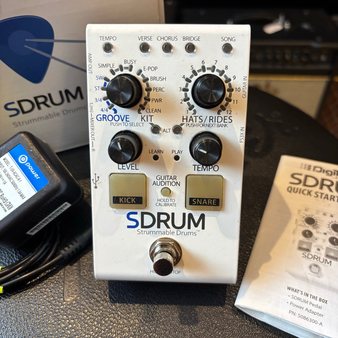Digitech - S Drum Strummable Drum Pedal w/ Factory Box & User Guide - USED