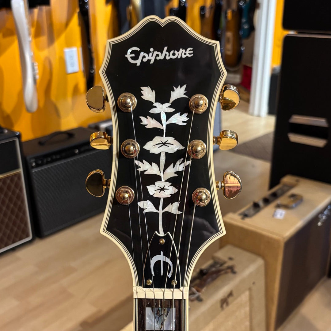Epiphone - Sheraton II VS Left Handed - Vintage Sunburst w/ Hard Shell Case (2008)  - USED
