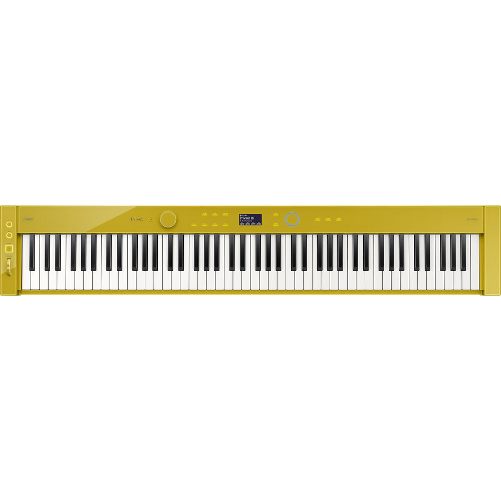Casio Privia PX-S7000HM-BG 88-Key Digital Piano w/ Stand & Pedals - Harmonious Mustard + Bundle w/ BG50 Piano Bench