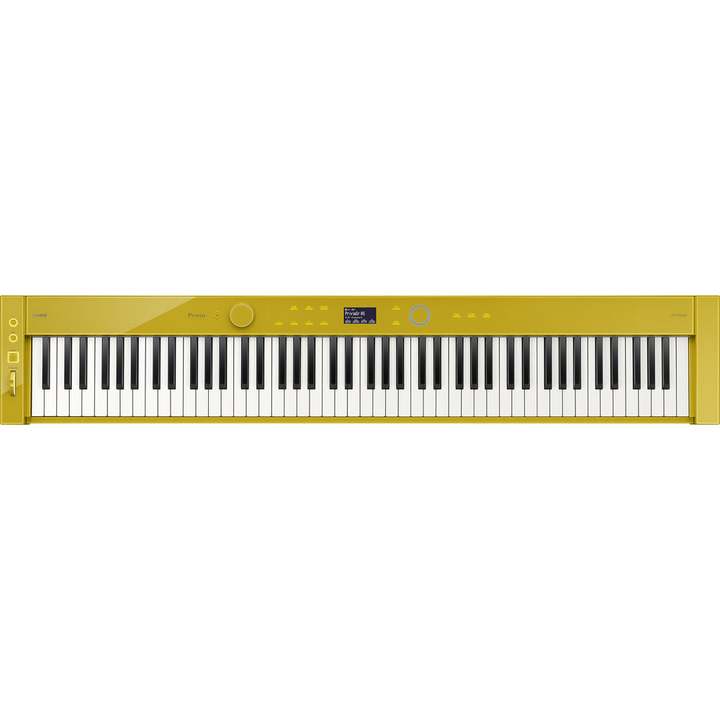 Casio Privia PX-S7000HM-BG 88-Key Digital Piano w/ Stand & Pedals - Harmonious Mustard + Bundle w/ BG50 Piano Bench