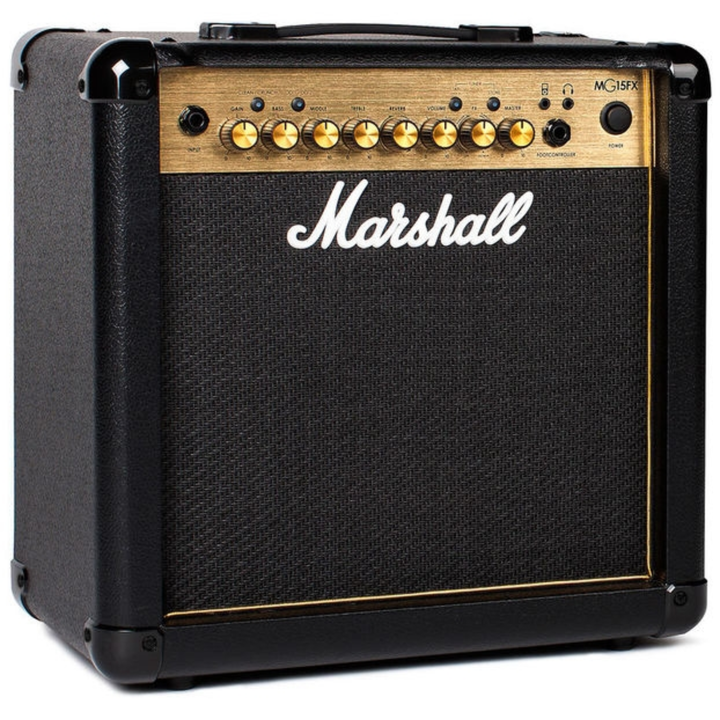 Marshall MG15GFX 4-Channel Solid-State Combo Amplifier with Presets and FX (15W)