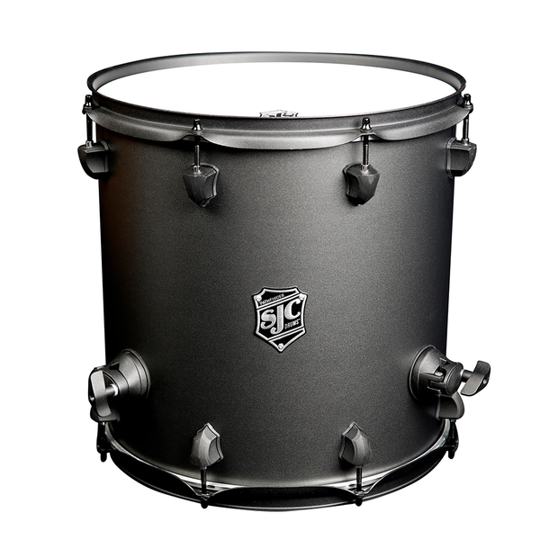 SJC Drums PFFT1414FBGGW Pathfinder Floor Tom 14x14 - Galaxy Grey, Black HW