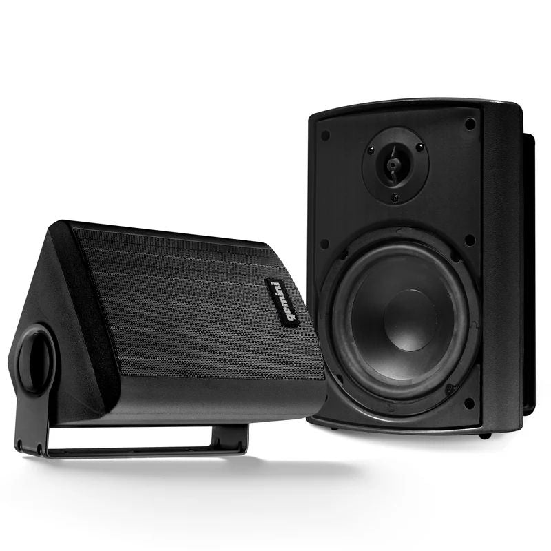 Gemini GHSI-W650BT-PR-BLK Pair of 6.5" Waterproof Mountable Outdoor Bluetooth Speakers