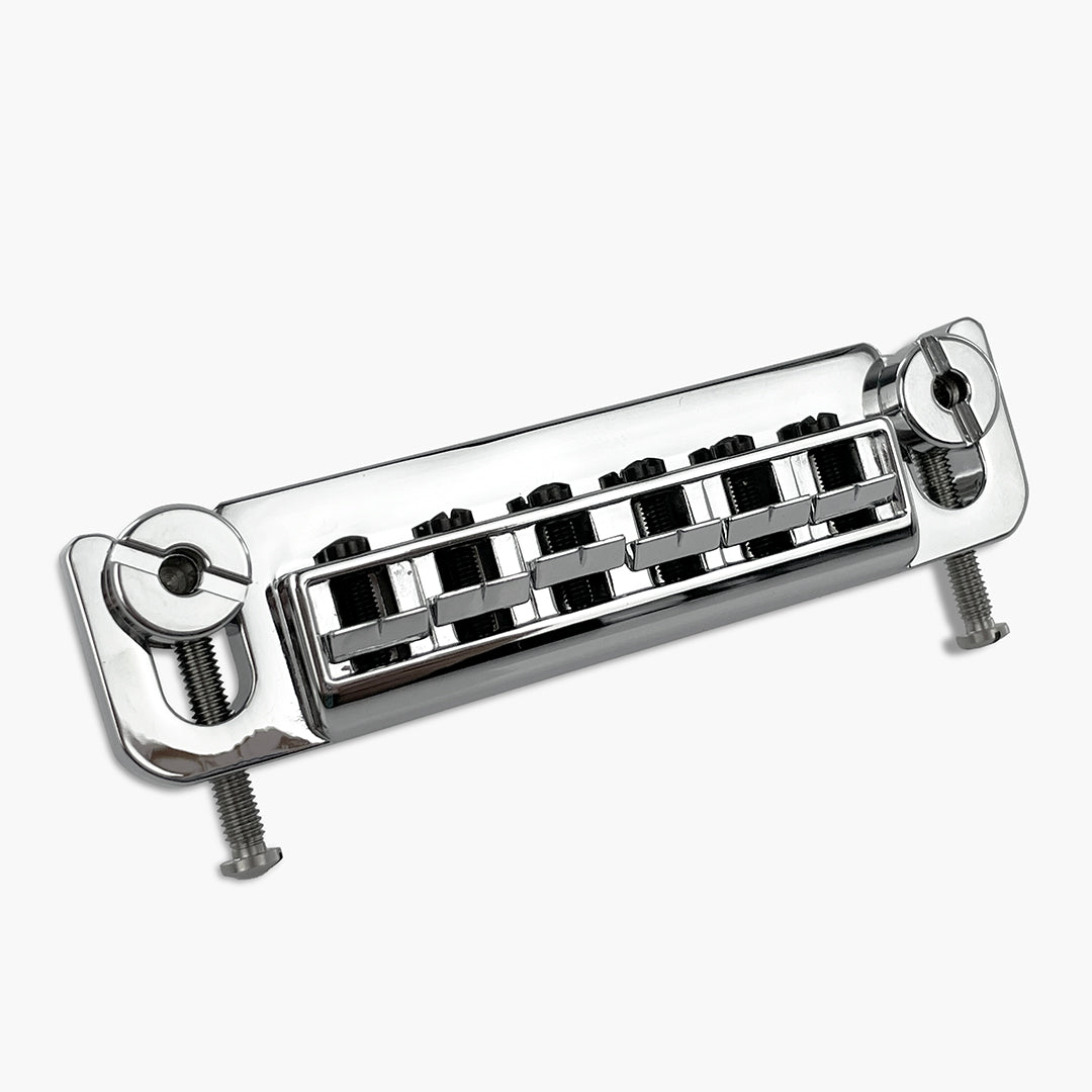 Allparts GB-3347-M10 Leo Quan® Badass Wraparound™ Guitar Bridge with Metric Locking Studs - Chrome