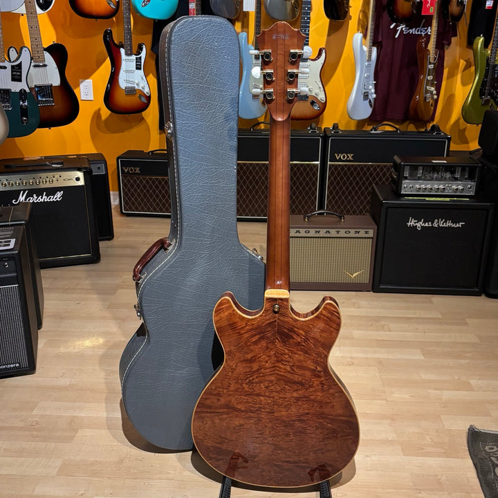Ibanez - LTD ED Artist Artcore Custom AS103BM-ABR-12-01 Burled Mahogany w/ OHSC (2007) - USED