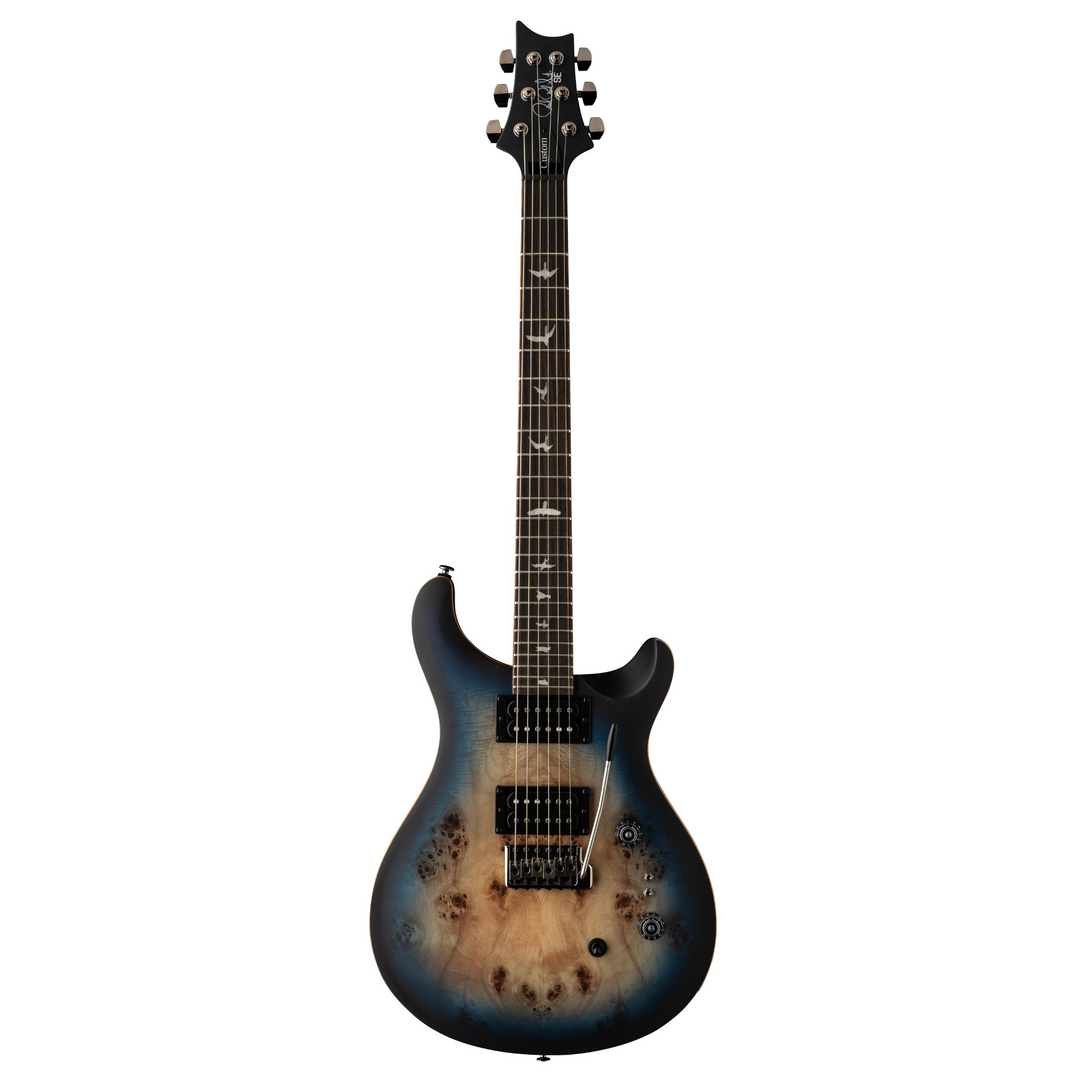 PRS SE Custom 24-08 Exotic Electric Guitar (Lake Blue Midnight Burst)