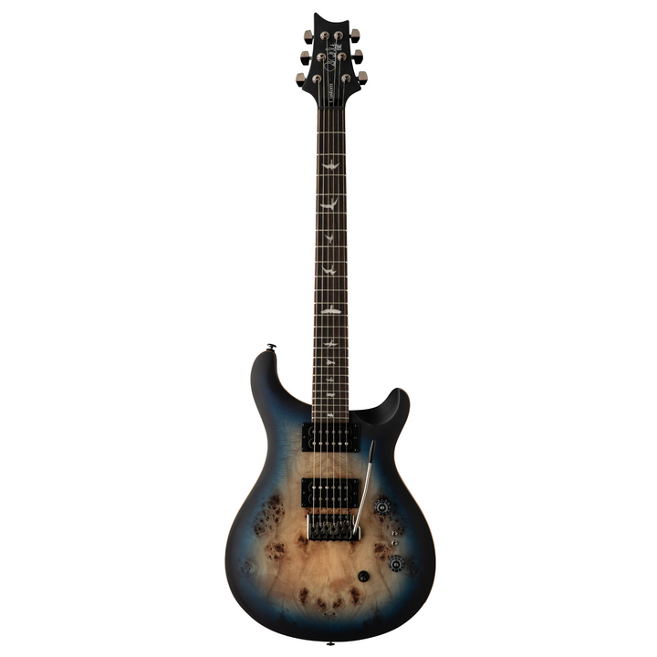 PRS SE Custom 24-08 Exotic Electric Guitar (Lake Blue Midnight Burst)