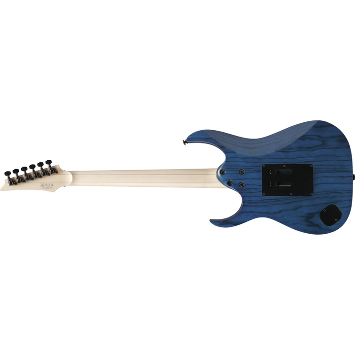 Ibanez RG653DXTDF RG Prestige Electric Guitar (Transparent Deep Blue Flat)