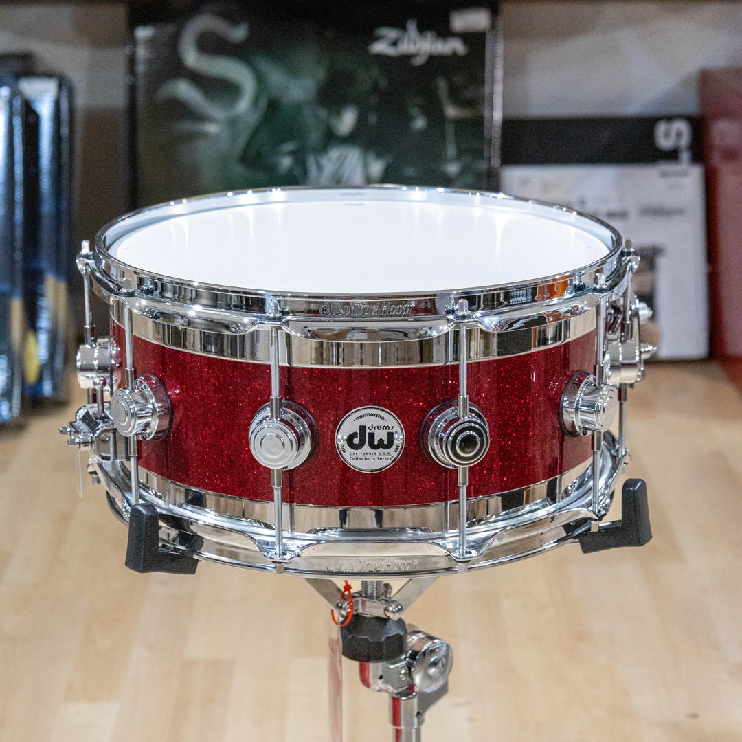 DRX16514SEC055 DW  Edge Snare Drum W/ Chrome Hardware in Ruby Glass