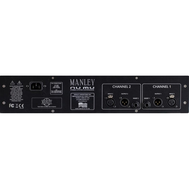 Manley NU MU Dual-Channel Tube/Solid State Hybrid Compressor/Limiter
