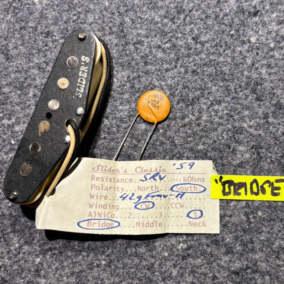 Sliders - SRV '59 Aged White Stratocaster Pickup Set (Never Installed ) - MINT