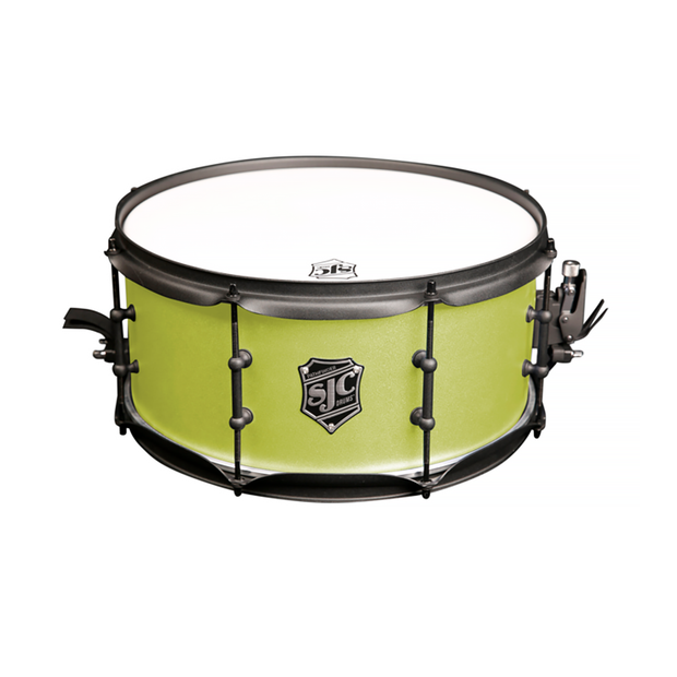 SJC Drums PFS6514FBSLWBJ Pathfinder Snare Drum 6.5x14 - Sublime Lime, Black HW