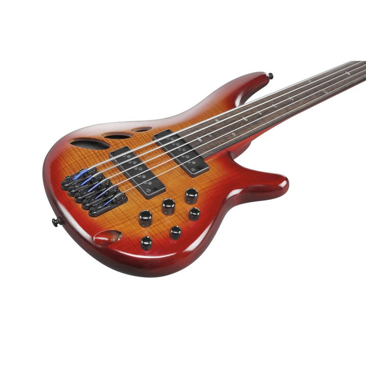 Ibanez SR Bass Workshop 5-String Fretless Bass (Brown Topaz Burst Low Gloss)