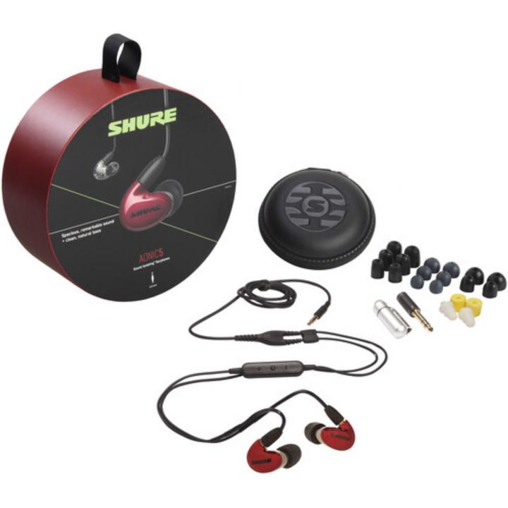Shure AONIC 5 Sound-Isolating Earphones - Red