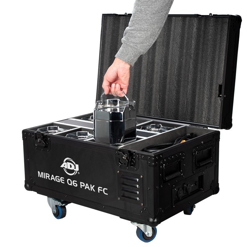 ADJ MIRAGE-Q6-PAK 6 MIRAGE-Q6-IP Fixtures w/ Flight Case
