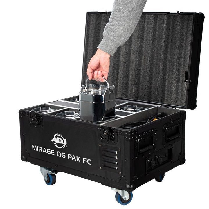 ADJ MIRAGE-Q6-PAK 6 MIRAGE-Q6-IP Fixtures w/ Flight Case