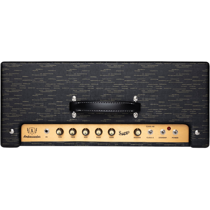 Supro 1630RCBLK Ambassador Custom 2 x 10-inch 50-watt Tube Combo Amplifier - Black
