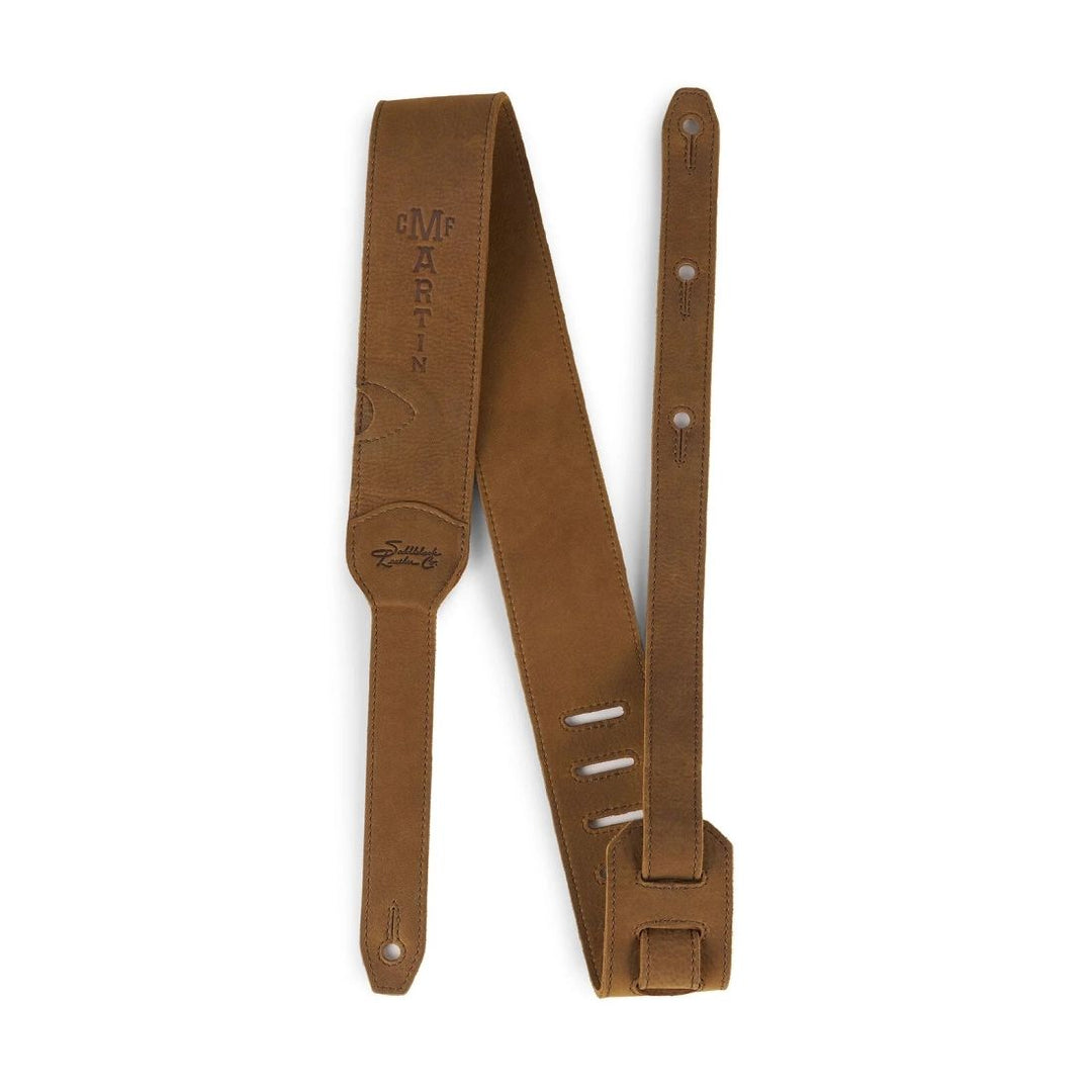 Martin Guitars Luxe by Martin Leather Guitar Strap - Tobacco/Tan