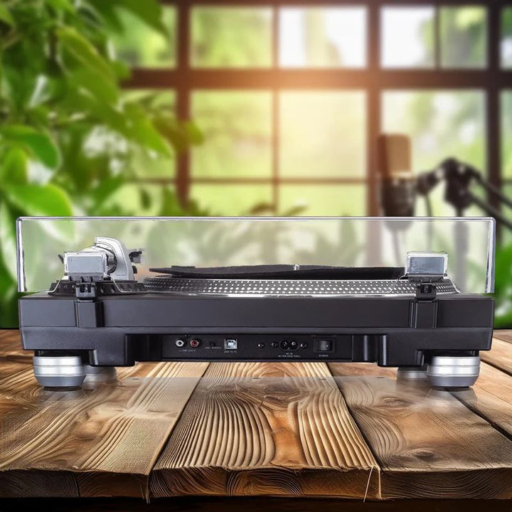 Gemini TT-5000 Gemini GTT-5000 Modern Classic Belt Drive USB Turntable Pack w/ Pair of Speakers