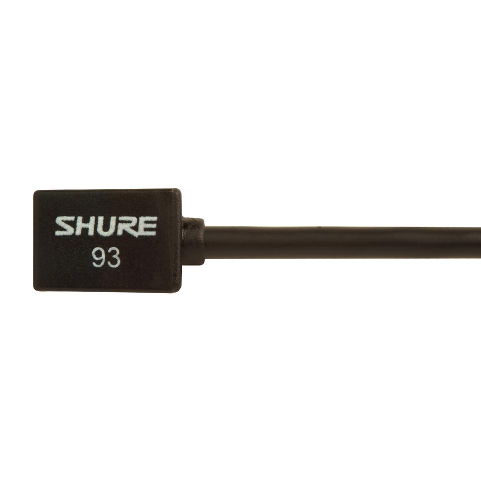 Shure WL93 Miniature Lavalier Microphone Black 4-Foot