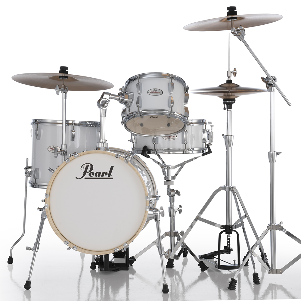 Pearl MDT564C Midtown 4-piece Kit w/ Hardware (no cymbals) - #33 Pure White