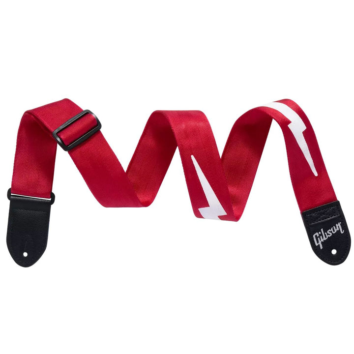 GIBSON LIGHTNING BOLT SEATBELT-RED
