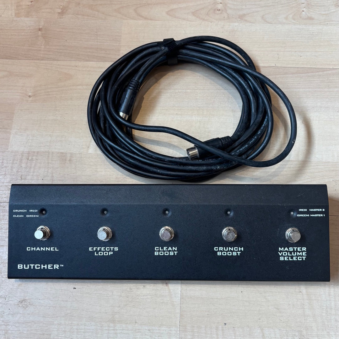 Peavey - USA Butcher 50-100 Watt Head & 90's VTM Butcher 412 w/ Foot Controller & 25' MIDI Cable - USED