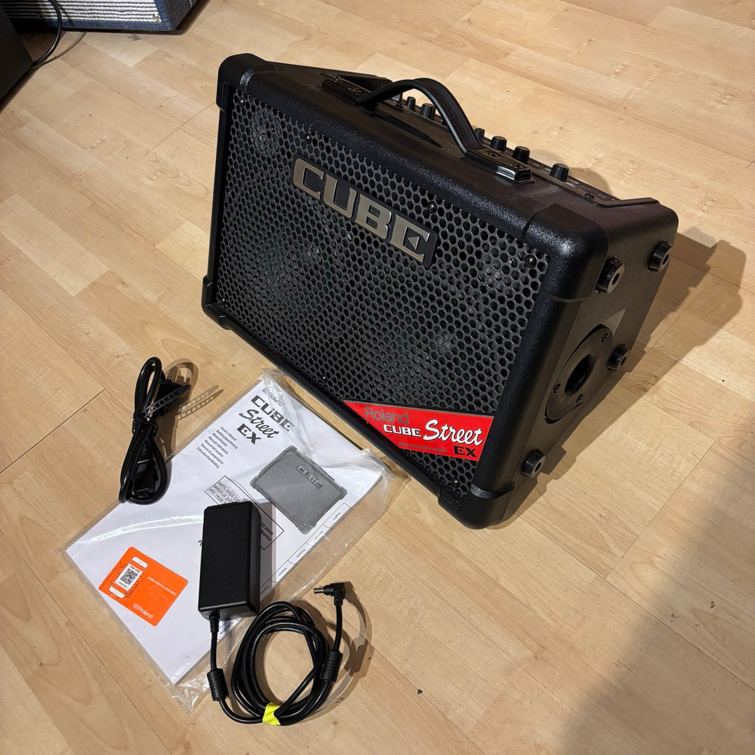 Roland - CUBE Street EX - 50 Watt Instrument Amp  w/ Roland PWR Supply & User Guide - USED