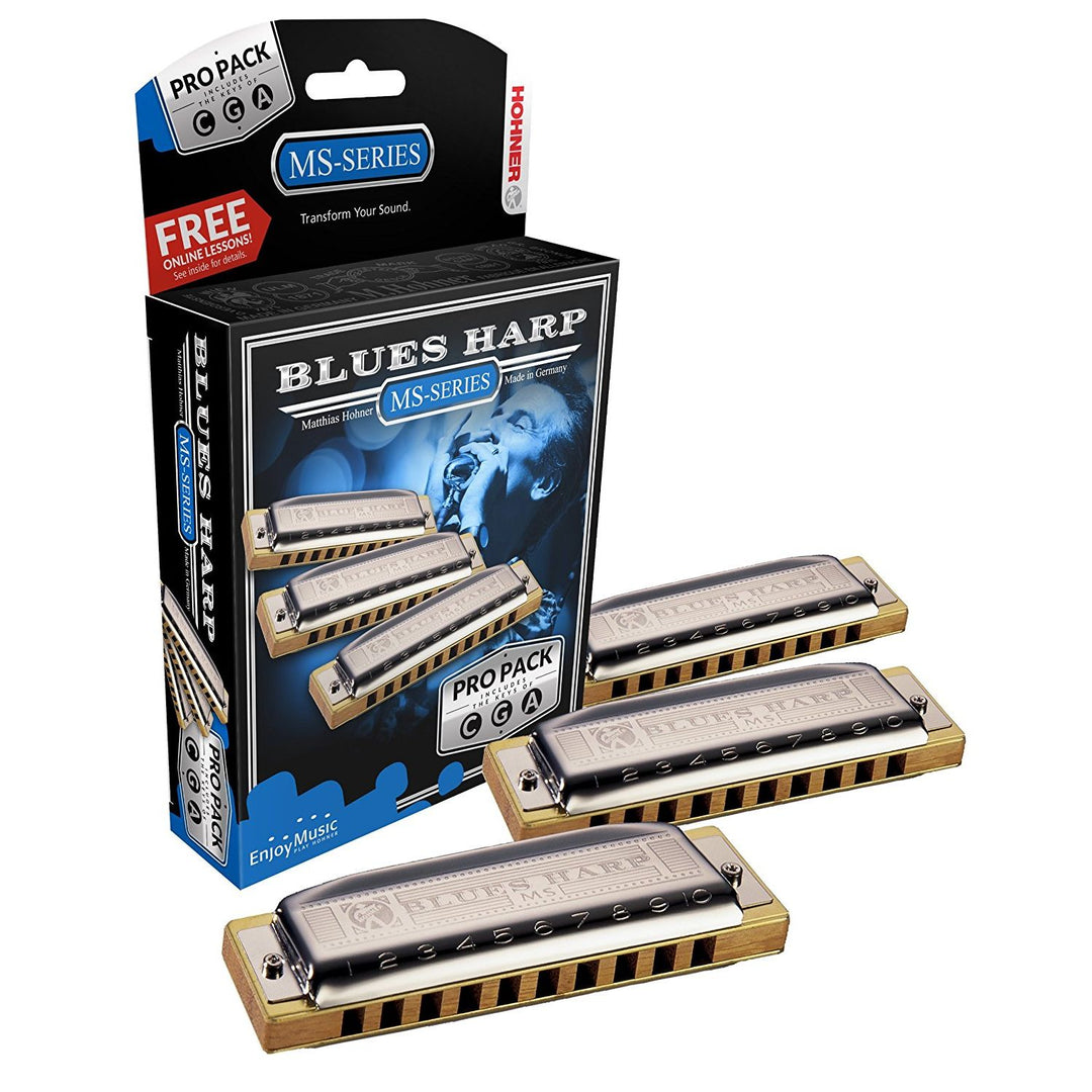 Hohner 3P532BX /Blues Harp Pro Pack-G,A,C