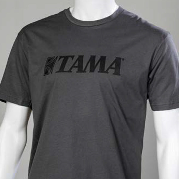 Tama TAMT02L Printed Logo Heavy Metal Gray Short-Sleeve T-Shirt - Large