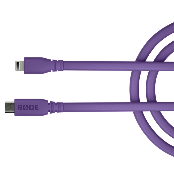 Rode Microphones SC19-PU High-quality, 1.5m-long USB-C to Lightning cable - Purple