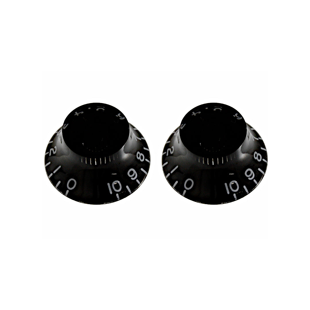 Allparts PK-0140 Set of 2 Vintage-style Bell Knobs Amber