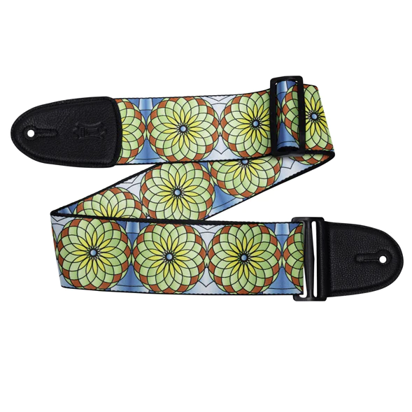 Levy's MP3SG-003 Stained Glass Guitar Strap - Spring Bloom