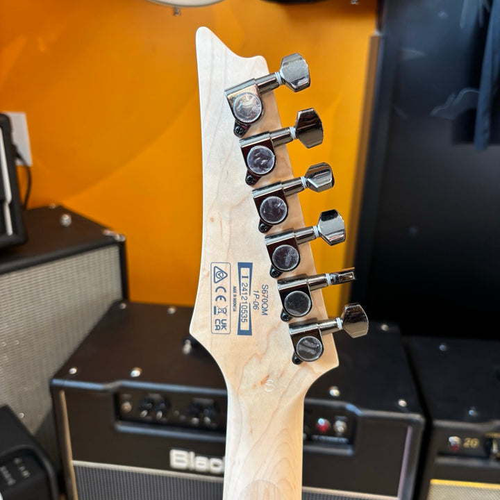 Ibanez - S Standard (Sapphire Blue) S670QMSPB (Factory Demo) "One Small Lacquer Checking Mark"
