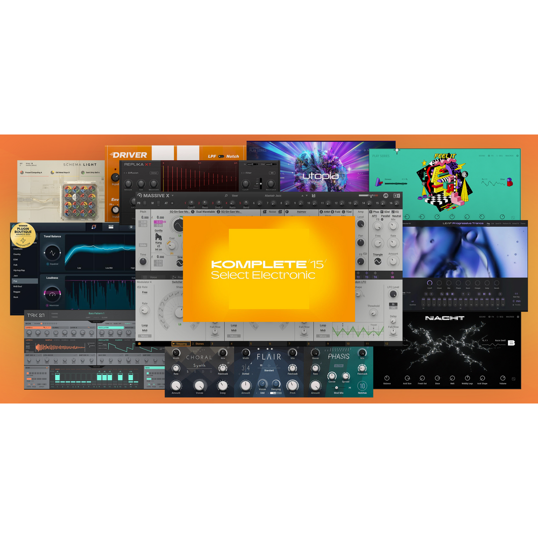 Native Instruments Komplete 15 Select Electronic DL Virtual Instruments and Effects - Electronic Collection