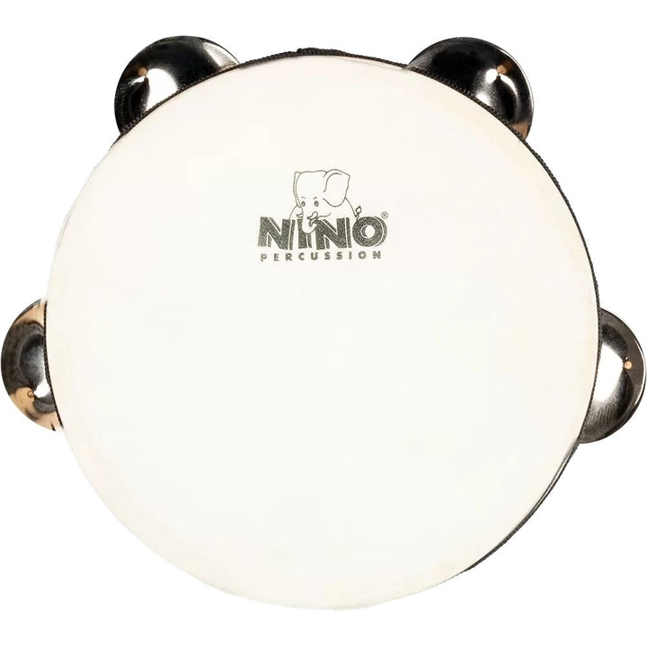 Nino Percussion Single Row Headed Wood Tambourine - 6''