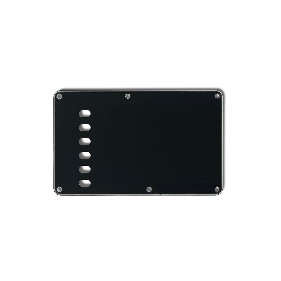 Allparts PG-0556 Tremolo Spring Cover Backplate Black 3-ply (B/W/B) .090