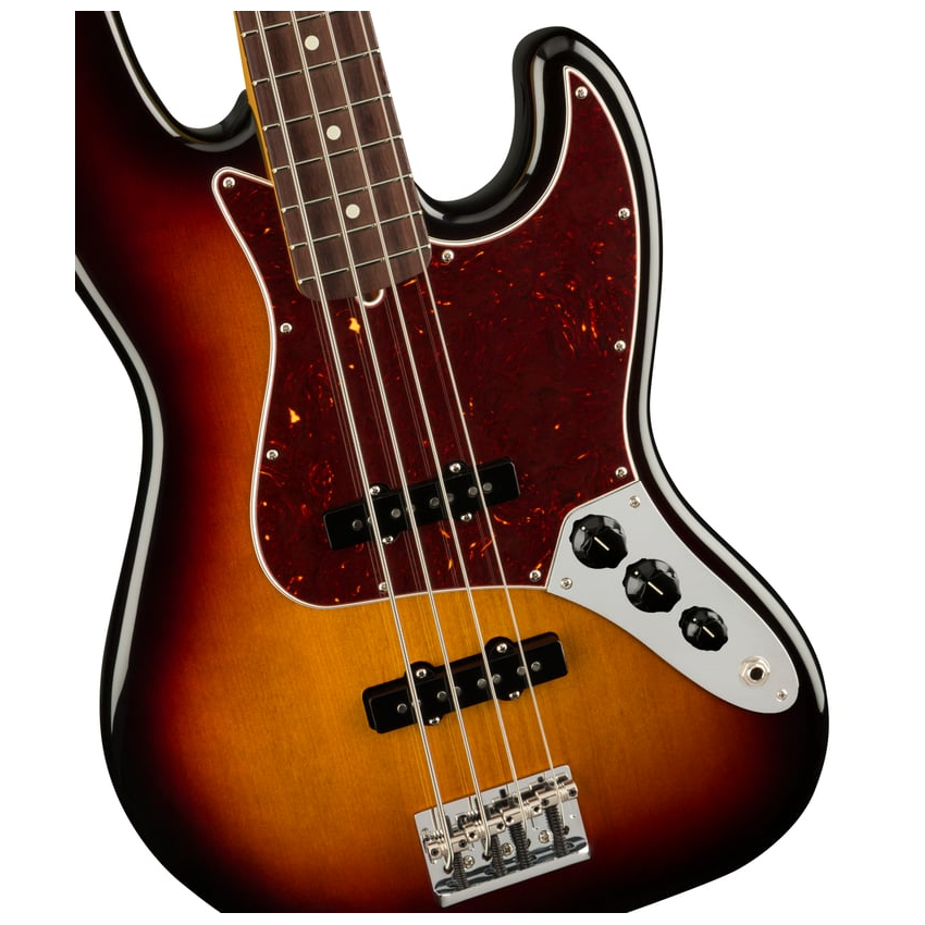 Fender American Professional II Jazz Bass (3-Color Sunburst) Electric Bass Guitar