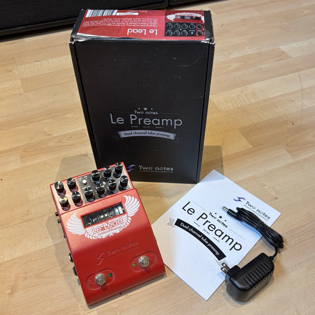 Two Notes - Le Preamp - Le Lead Dual Channel MIDI Tube Preamp  w/Box, PS & User Guide - USED