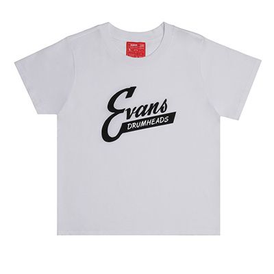 D'Addario ATE231324 Evans Tee Wos Retro - White XL