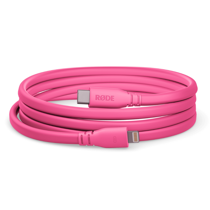 Rode Microphones SC19-P High-quality, 1.5m-long USB-C to Lightning cable - Pink