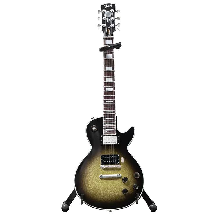 Gibson GG-129 Adam Jones  Les Paul Custom Silverburst 1:4 Scale Mini Guitar Model