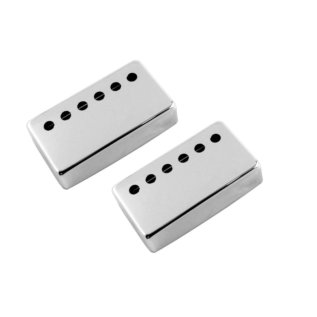 Allparts PC-0300-B10 49.2mm Chrome Humbucking Pickup Cover Set (Neck & Bridge) - 10 Sets Bulk Packed