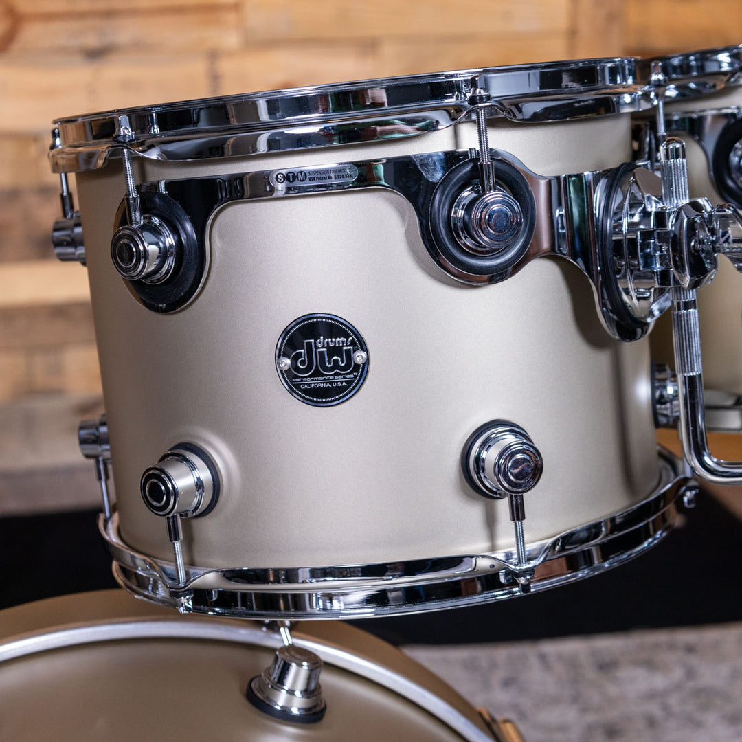 DW Performance Series 4-Piece Shell Pack - Hard Satin Lacquer - Gold Mist