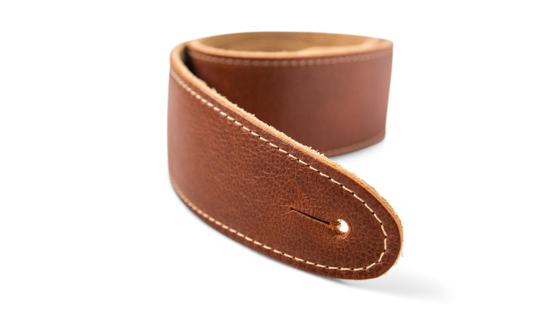 Taylor Guitars 2.5'' Leather Guitar Strap w/Suede Back - Medium Brown