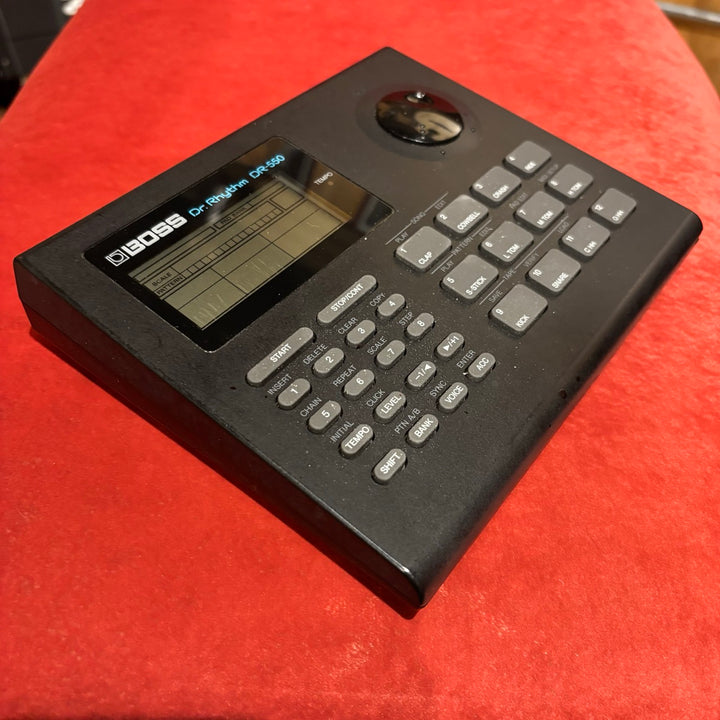 Boss - DR 550 Dr Rhythm  Drum Machine ( Late 80's Early 90's V1) w/ Original User Guide & PS  - USED