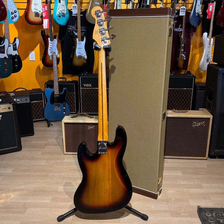 Squier - Classic Vibe  60's J Bass w/ Fender AM Vintage P-up Upgrade & Tweed HD Case - USED