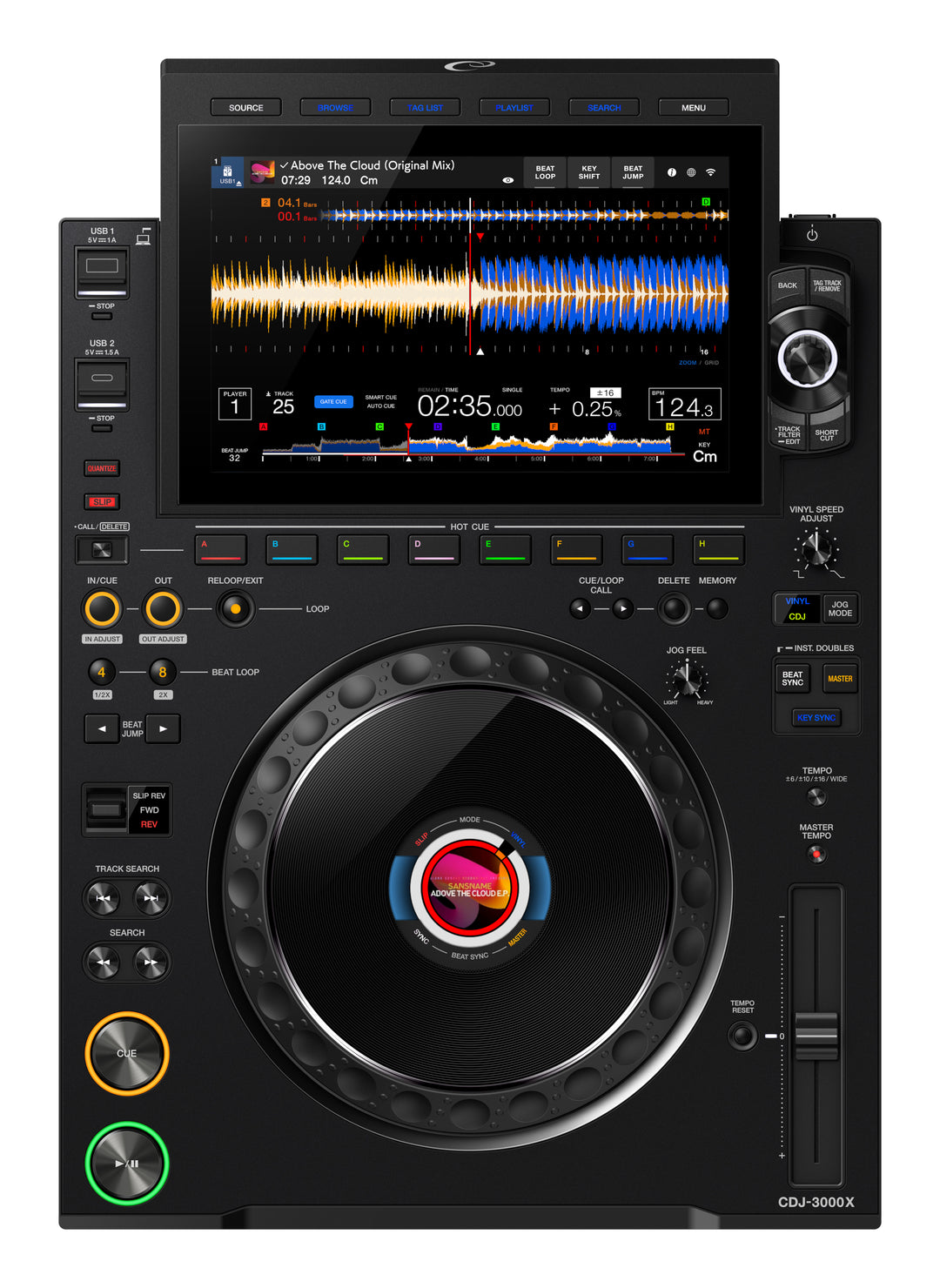 Pioneer DJ Alpha Theta CDJ-3000X Player