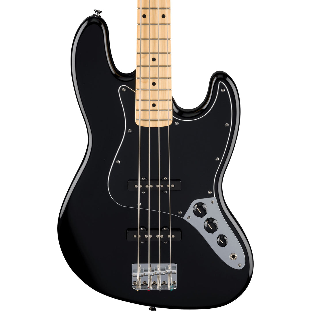 Fender Standard Jazz Bass,Maple Fingerboard, Black Pickguard (Black) Electric Bass Guitar